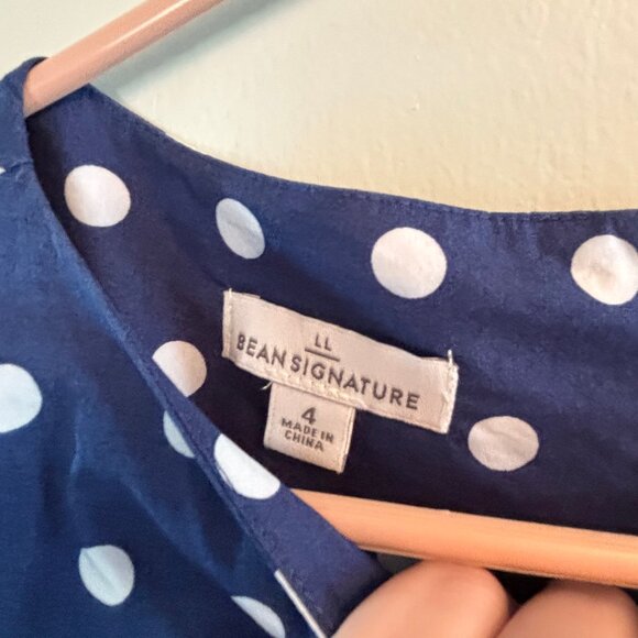 L.L. Bean Signatures Polka Dot Dress - Picture 4 of 6